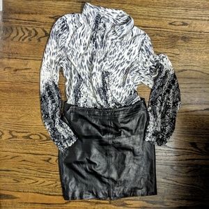 NYCo Snake Skin Blouse